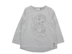 Wheat t-shirt Snehvide melange grey